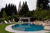 Clarke Residence pool and yard