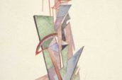 Vertical High Rise Fantasia by David Kesler Architect, Watercolor